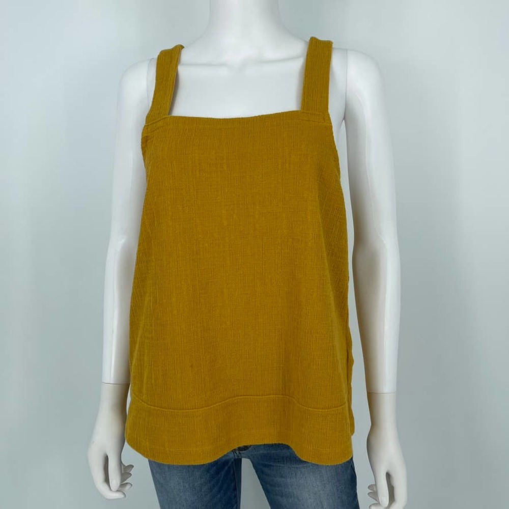 Madewell Apron Cross-Back Tank Top Size Large
